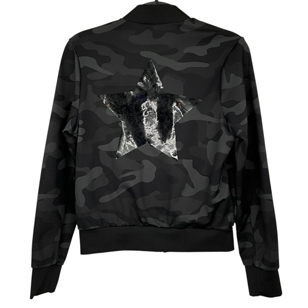 Ultracor Jacket Womens XS Black Camo Metallic Star Bomber Softshell Full Zip - Picture 4 of 12